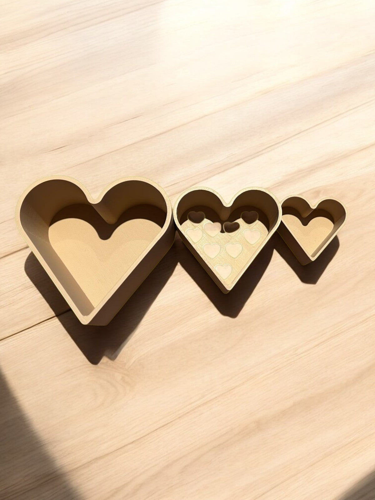 Vulvorm, 3 hartjes in thema valentijn