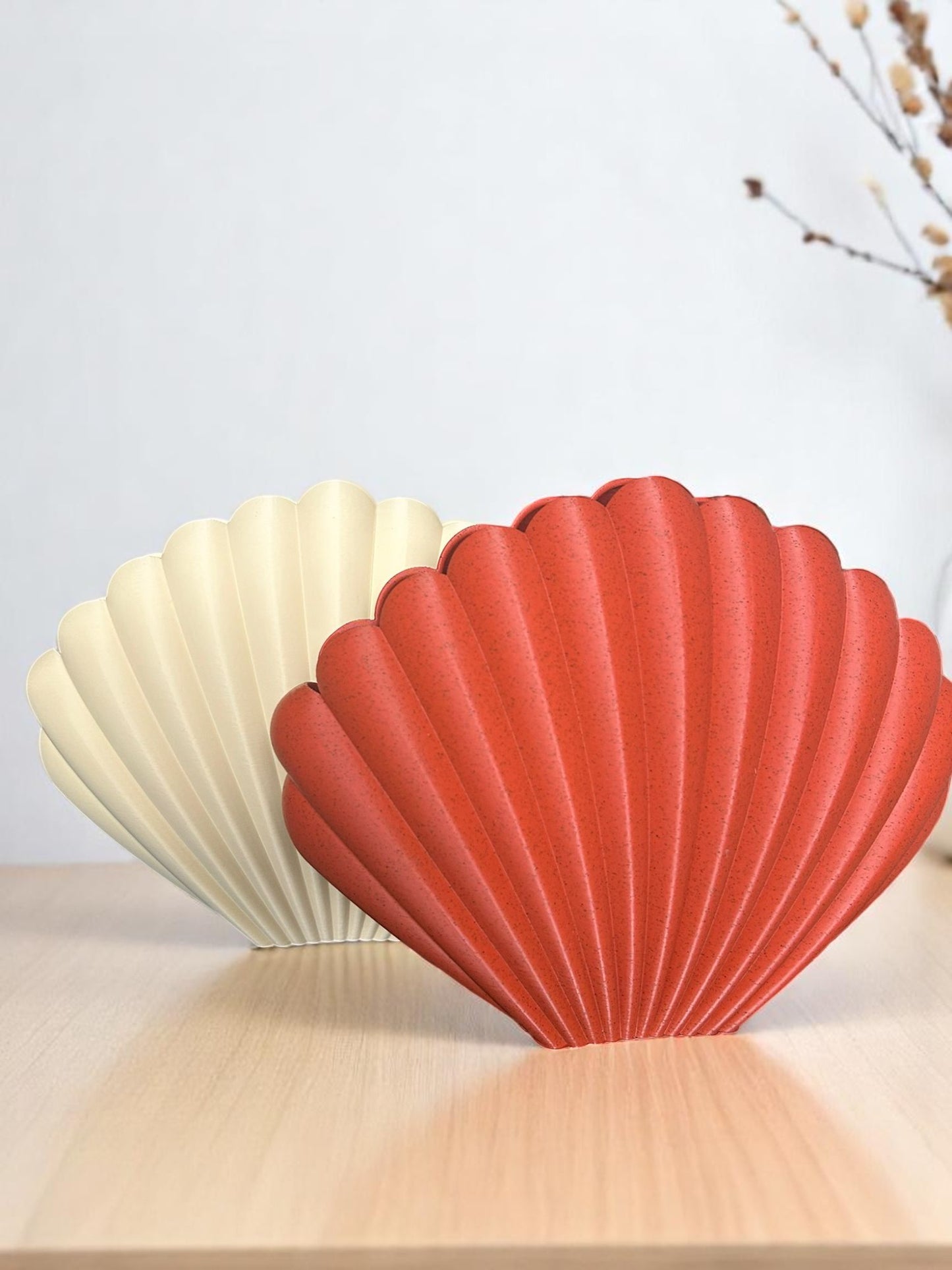 Sea shell vase
