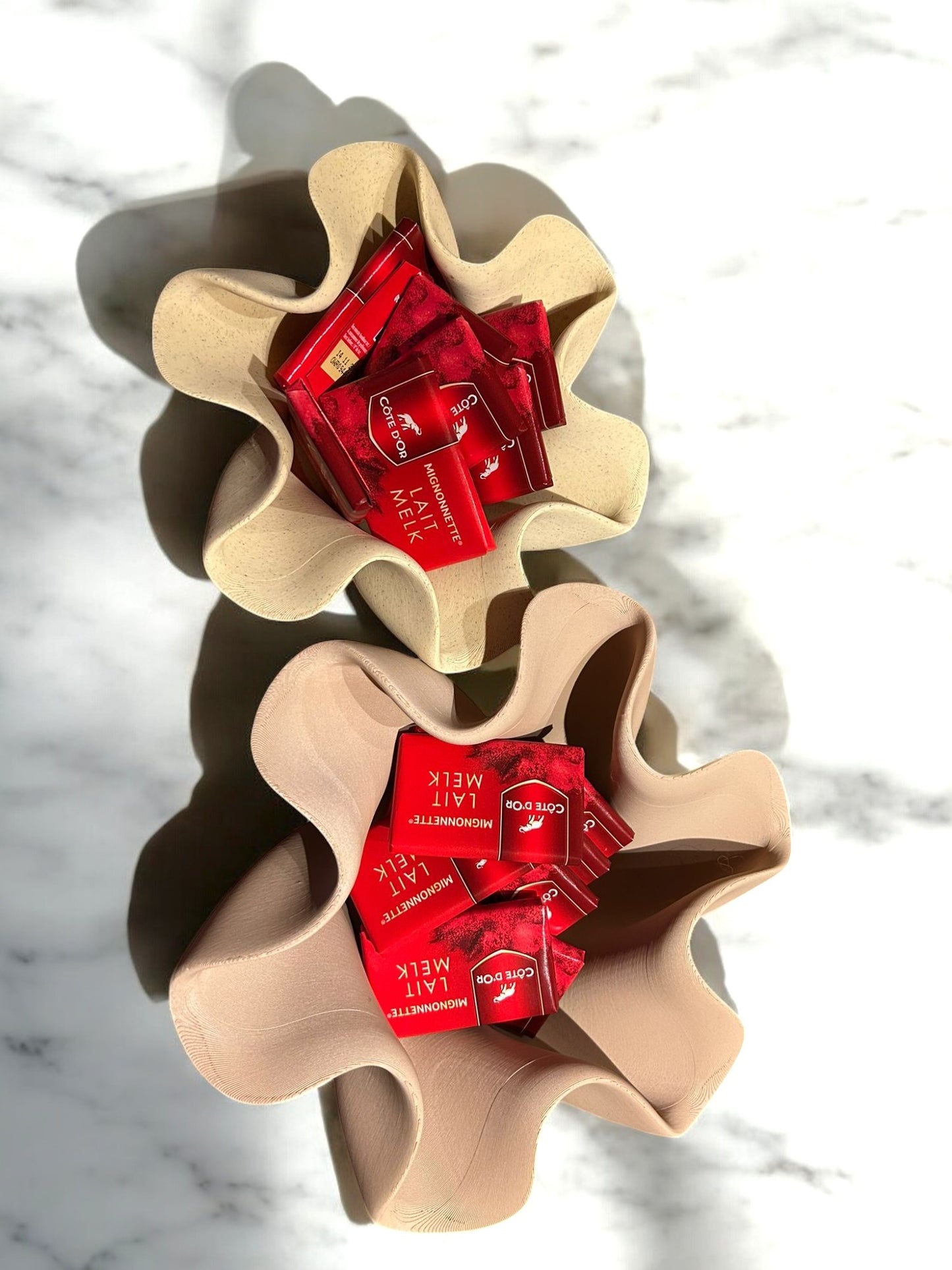 Set van 2 organische schaaltjes