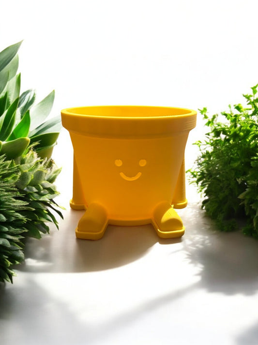 Bloempot happy face