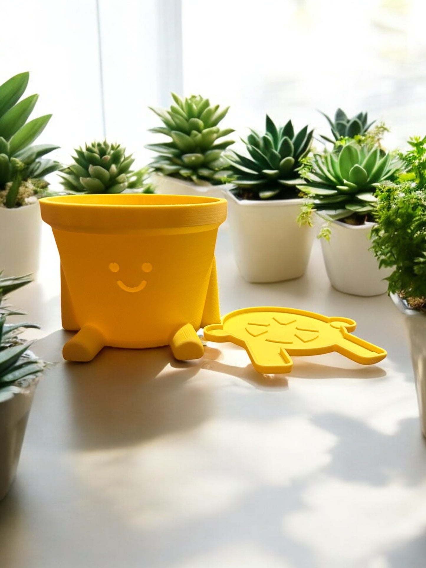 Bloempot happy face