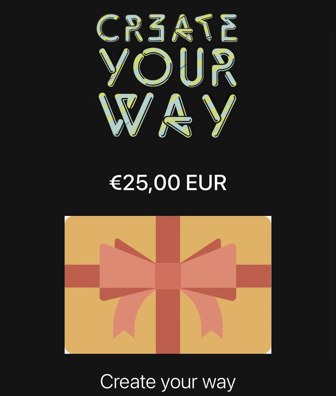 Cadeaubon van Create Your Way
